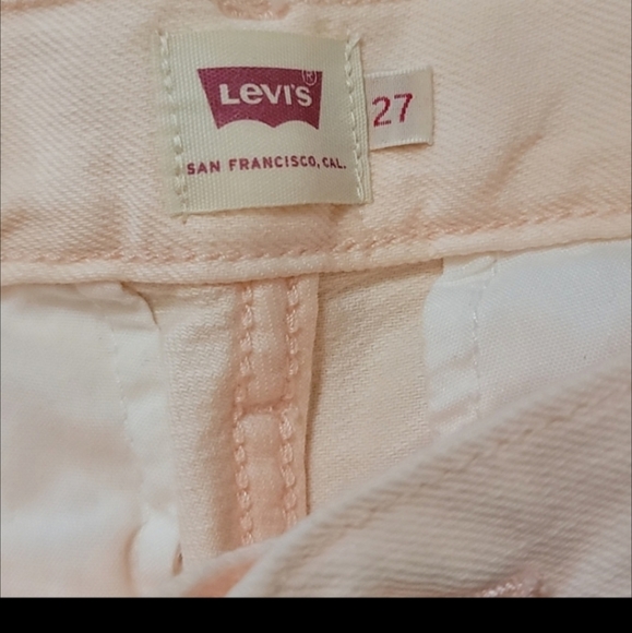 Levi's Orange Premium High Rise Cargo Pants Size 27 - Picture 5 of 8